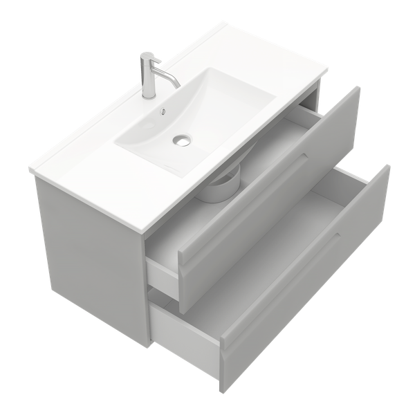 Изображение товара Тумба под умывальник Laparet Atlas 100 / LA-WCAB-100-125 (кашемир матовый)