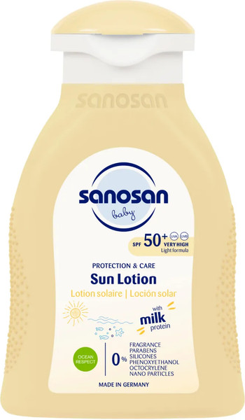 Изображение товара Крем солнцезащитный Sanosan Baby SPF 50+ / 40892080 (100мл)