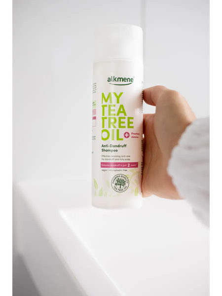 Изображение товара Шампунь для волос Alkmene Против перхоти и зуда с маслом чайного дерева / 40056320 (200мл)