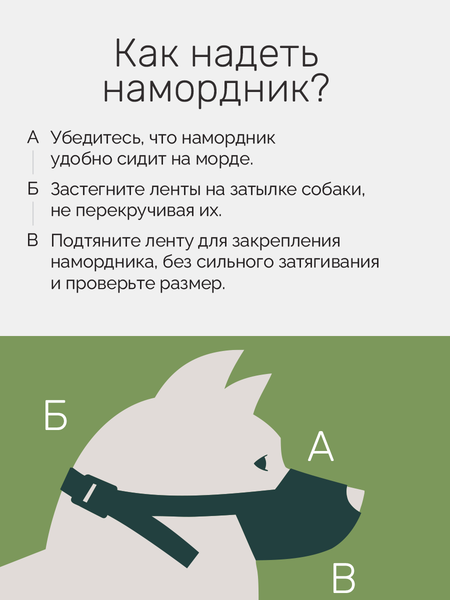 Изображение товара Намордник для собак ZOONIK №0 / 1221