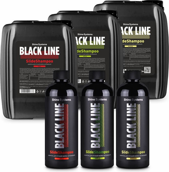 Изображение товара Автошампунь Shine Systems Black Line SlideShampoo Cola / SSBL987 (400мл)