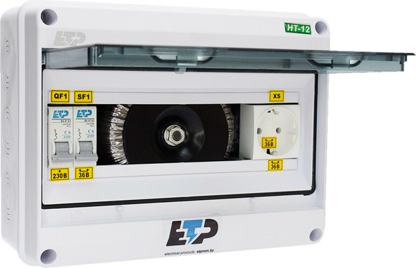 Изображение товара Ящик силовой ETP ЯТП 0.25кВА 230/12В IP65 / 801165
