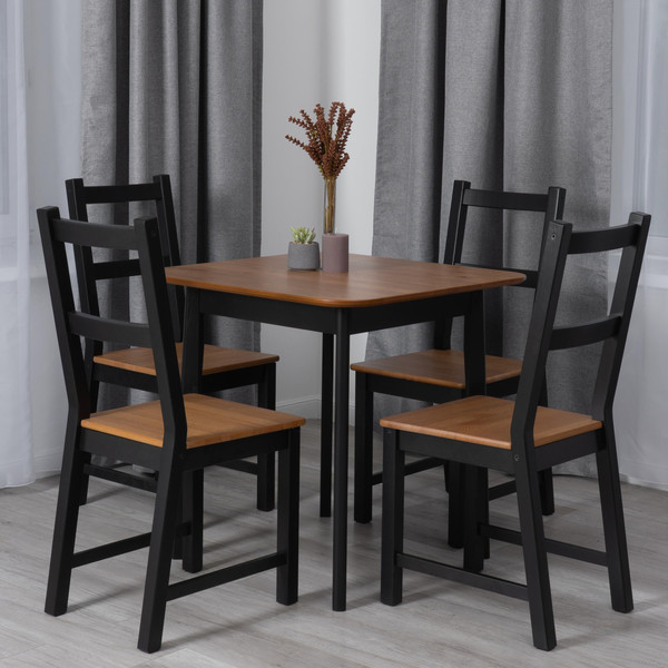 Изображение товара Обеденный стол Tetchair Соната Люкс (антик/черный)