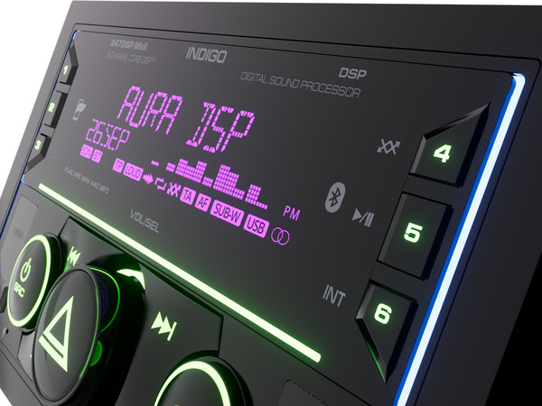 Изображение товара Бездисковая автомагнитола AURA Indigo 847DSP MkII