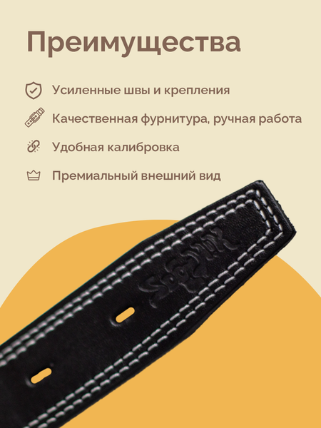 Изображение товара Ошейник ZOONIK Премиум классик / 10132-1 (черный)