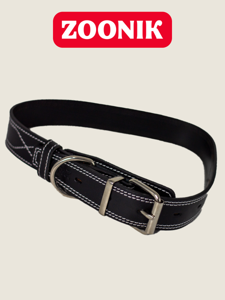 Изображение товара Ошейник ZOONIK Премиум классик / 10132-1 (черный)