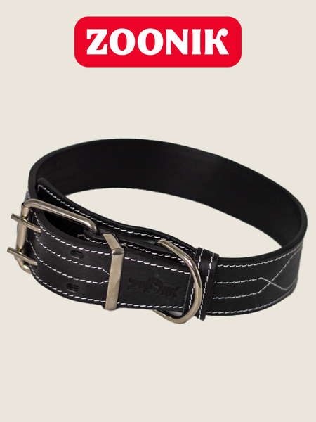 Изображение товара Ошейник ZOONIK Премиум классик / 10133-1 (черный)
