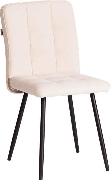 Изображение товара Стул Tetchair Medeo LT флок (молочный/черный)
