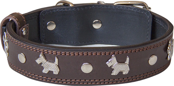 Изображение товара Ошейник ZOONIK Премиум классик / 10148 (коричневый)