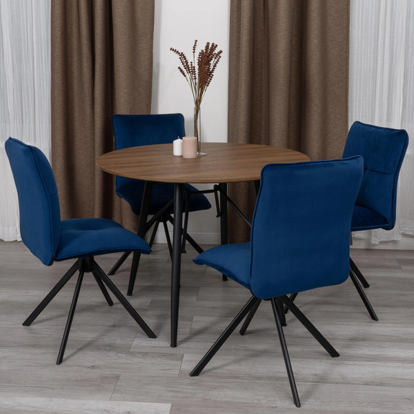 Изображение товара Стул Tetchair Sweet поворотный механизм велюр (синий)