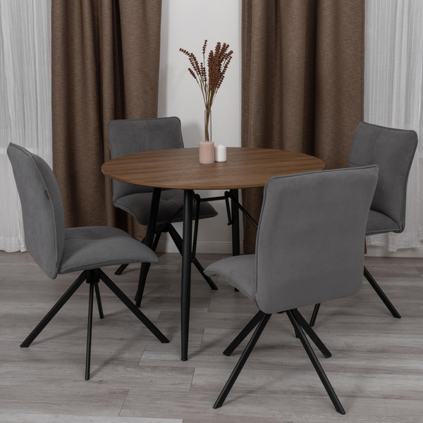 Изображение товара Стул Tetchair Sweet поворотный механизм велюр (серый)