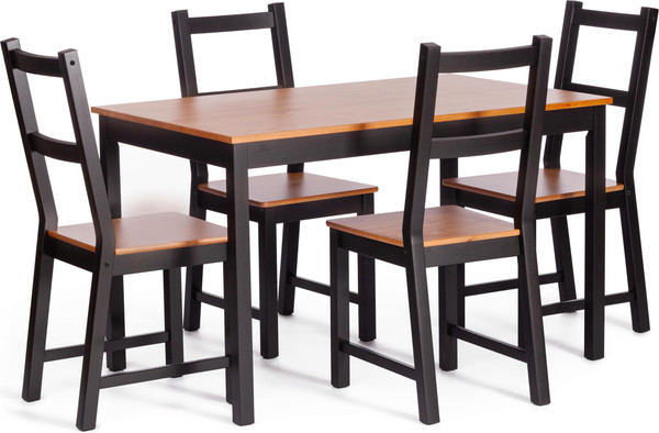 Изображение товара Набор стульев Tetchair Соната (2шт, антик/черный)