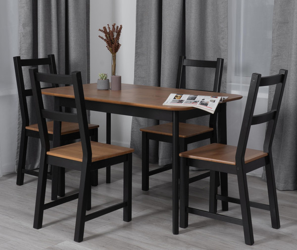 Изображение товара Набор стульев Tetchair Соната (2шт, антик/черный)