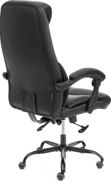 Изображение товара Кресло офисное Tetchair Cambridge metalBL кожзам/ткань (черный)