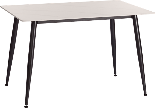 Изображение товара Обеденный стол Tetchair Остин 120x80x75 (белый/черный)