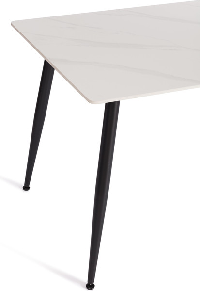 Изображение товара Обеденный стол Tetchair Остин 120x80x75 (белый/черный)