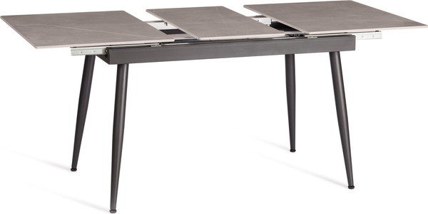 Изображение товара Обеденный стол Tetchair Балморал 120+40x80x75 (серый/черный)