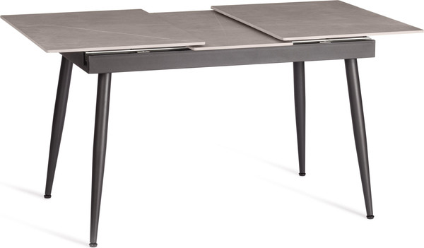 Изображение товара Обеденный стол Tetchair Балморал 120+40x80x75 (серый/черный)