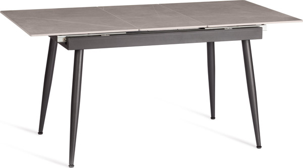 Изображение товара Обеденный стол Tetchair Балморал 120+40x80x75 (серый/черный)