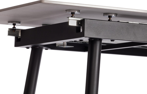 Изображение товара Обеденный стол Tetchair Балморал 120+40x80x75 (серый/черный)