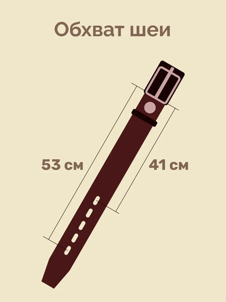 Изображение товара Ошейник ZOONIK Премиум классик / 10129-4 (апельсин)