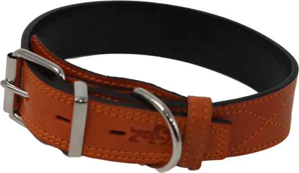 Изображение товара Ошейник ZOONIK Премиум классик / 10129-4 (апельсин)