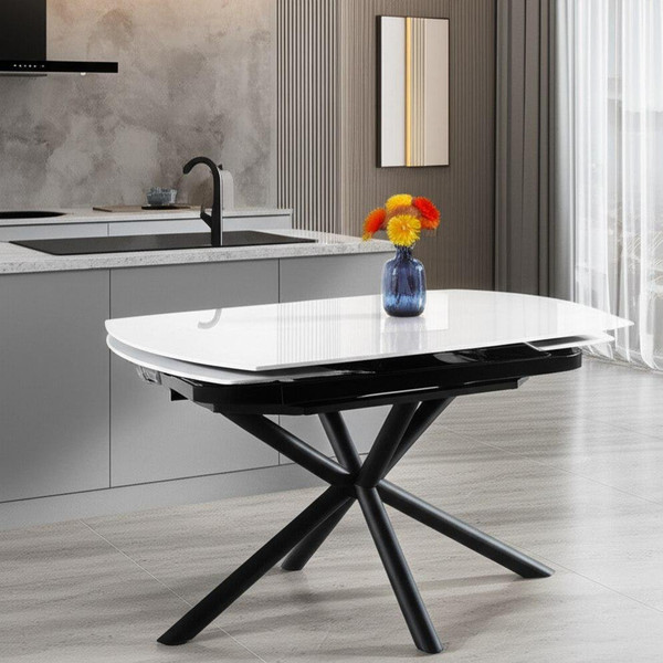 Изображение товара Обеденный стол Tetchair Винстон (белый/черный)