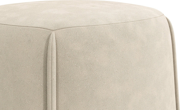 Изображение товара Пуф Олмеко Шелдон (букле Лайк кремовый 100)