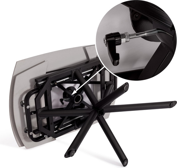 Изображение товара Обеденный стол Tetchair Винстон (темно-серый/черный)