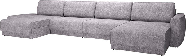 Изображение товара Диван П-образный Олмеко Женева 2S2OPF левый (шейп сильвер)