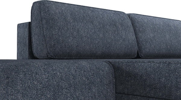 Изображение товара Диван П-образный Олмеко Женева 2S2OPF левый (шейп сталь)