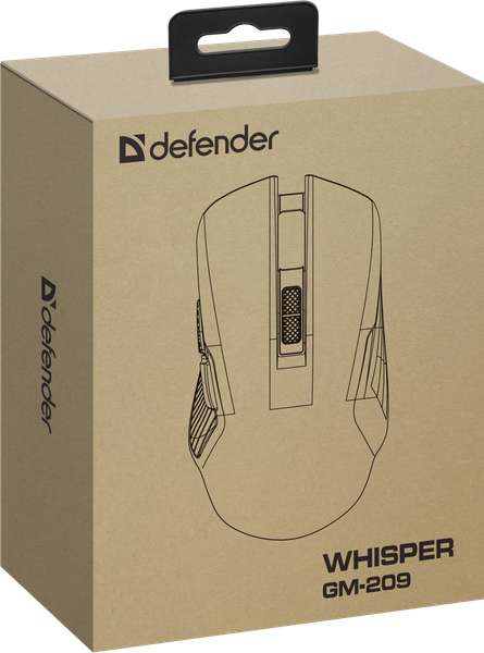 Изображение товара Мышь Defender Whisper GM-209 / 52208 (белый)
