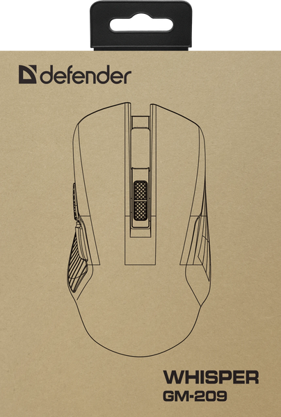 Изображение товара Мышь Defender Whisper GM-209 / 52208 (белый)