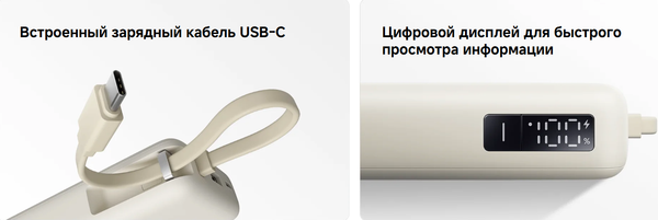 Изображение товара Портативное зарядное устройство Xiaomi 67W Power Bank 10000mAh / BHR08O0GL (бежевый)