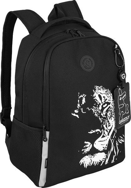Изображение товара Школьный рюкзак Grizzly RB-651-3 (черный/белый)