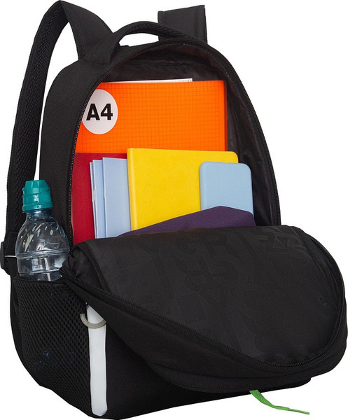 Изображение товара Школьный рюкзак Grizzly RB-651-5 (черный/салатовый)