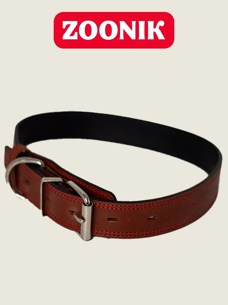 Изображение товара Ошейник ZOONIK Премиум классик / 10131-3 (коньячный)