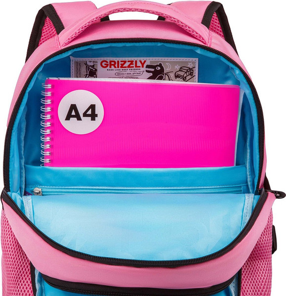 Изображение товара Школьный рюкзак Grizzly RG-663-2 (розовый)
