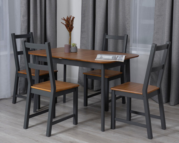 Изображение товара Обеденный стол Tetchair Соната Люкс раздвижной (антик/графит)