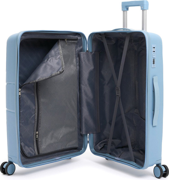 Изображение товара Чемодан на колесах Maleta PP-53 (M, серый/голубой)
