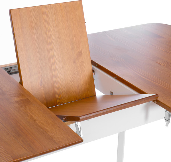 Изображение товара Обеденный стол Tetchair Соната Люкс раздвижной (антик/белый)