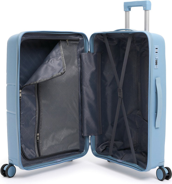 Изображение товара Чемодан на колесах Maleta PP-53 (S, серый/голубой)
