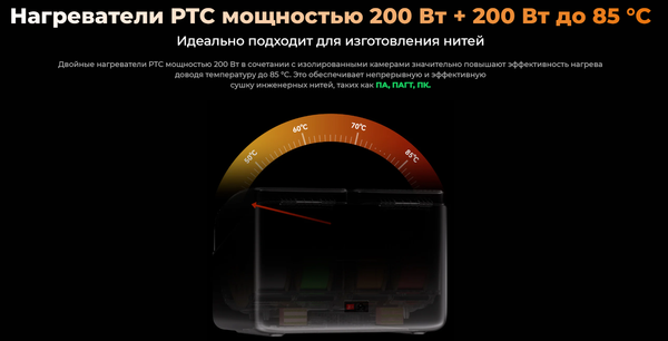 Изображение товара Сушка для пластика Creality Space Pi X4