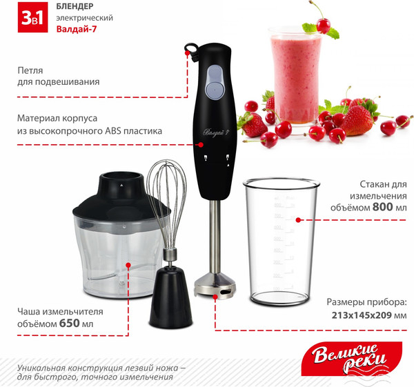 Изображение товара Измельчитель-чоппер Великие Реки Валдай-7