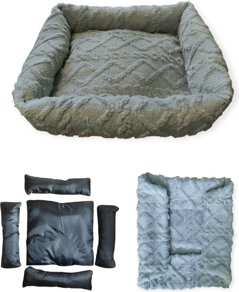 Изображение товара Лежанка для животных Лидер Тэкс Велсофт 01-ЛВ (S, серый)