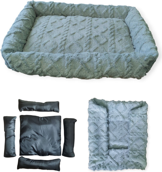Изображение товара Лежанка для животных Лидер Тэкс Велсофт 01-ЛВ (XL, серый)