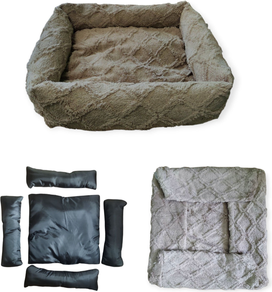 Изображение товара Лежанка для животных Лидер Тэкс Велсофт 01-ЛВ (S, бежевый)