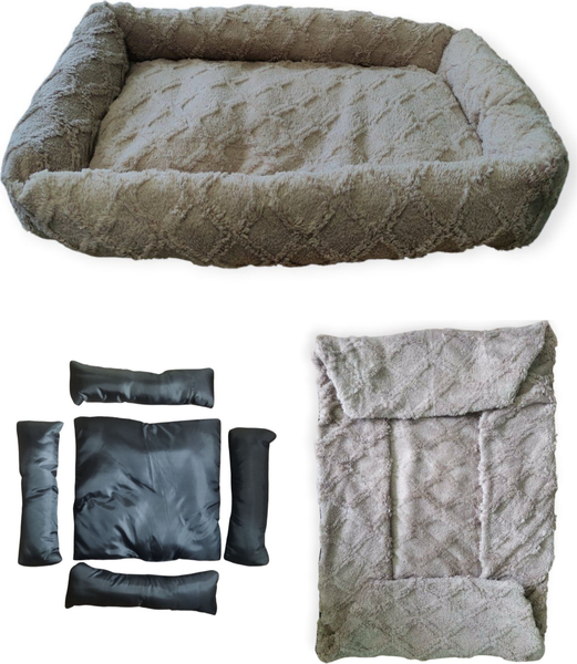 Изображение товара Лежанка для животных Лидер Тэкс Велсофт 01-ЛВ (XL, бежевый)