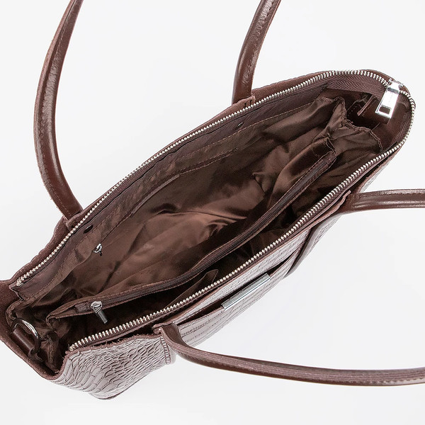 Изображение товара Сумка Poshete 931-9710-3-220-DBW (темно-коричневый)
