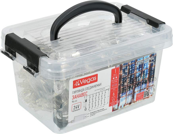 Изображение товара Световой занавес VEGAS 55247 (1x2м, белый)